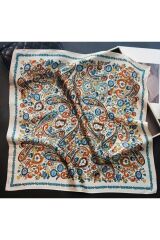 Renkli Paizli, Güneşten Koruyan, Rüzgar Geçirmez, Çift Taraf Baskılı, Fular, Eşarp 70x70
