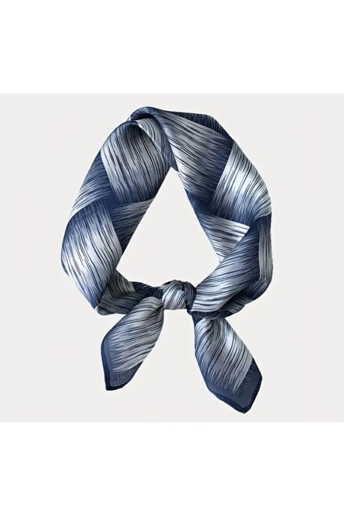 Hasır Örgü Desenli, Güneşten Koruyan, Rüzgar Geçirmez, Çift Taraf Baskılı, Fular, Eşarp 70x70