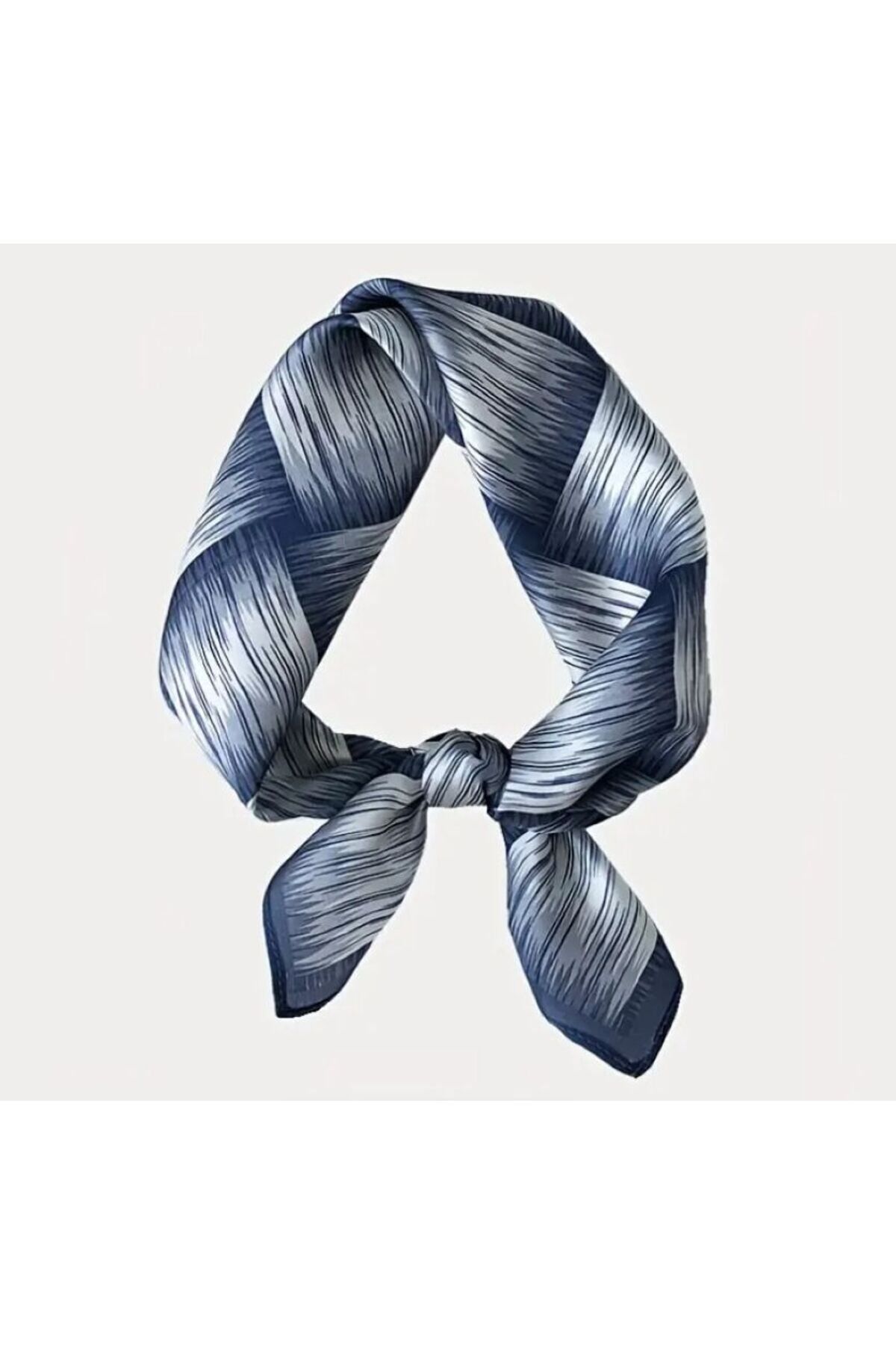 Hasır Örgü Desenli, Güneşten Koruyan, Rüzgar Geçirmez, Çift Taraf Baskılı, Fular, Eşarp 70x70