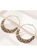 Leopar Halka Küpe - kulak iğnesi malzemesi Paslanmaz çelik