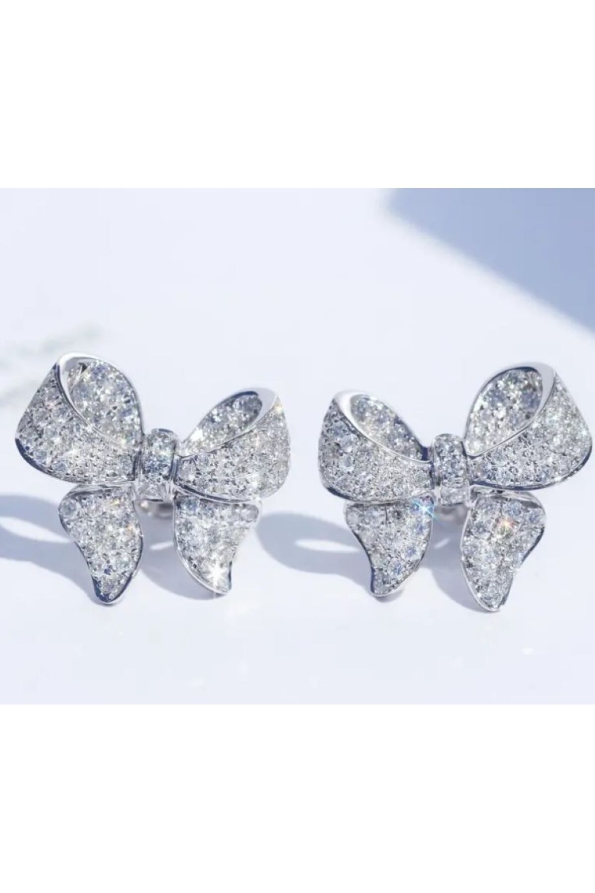 Gümüş Kaplama Zirkon Taşlı Kurdale Küpe