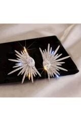 Zarif Işık Saçan Küpe-kulak iğnesi malzemesi Paslanmaz çelik