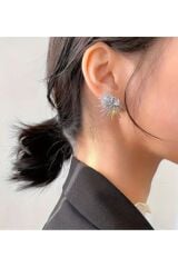 Zarif Işık Saçan Küpe-kulak iğnesi malzemesi Paslanmaz çelik