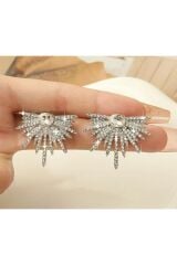 Zarif Işık Saçan Küpe-kulak iğnesi malzemesi Paslanmaz çelik