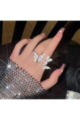 Yapay Elmas Kelebek Yüzük