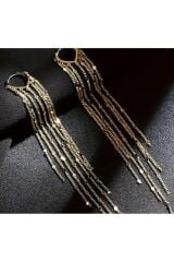 14K Altın Kaplama Vintage Esintili Damla Küpeler