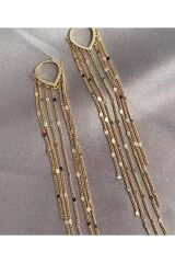 14K Altın Kaplama Vintage Esintili Damla Küpeler