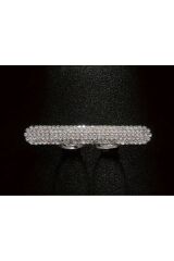 Ayarlanabilir Geometrik Çift Parmak Yüzük