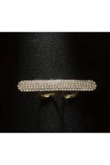 Ayarlanabilir Geometrik Çift Parmak Yüzük