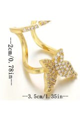 Kelebek Elmas görünümlü Eklem Yüzüğü