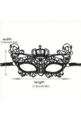 Siyah Asil Dantel Maske (Maskeli Balo)