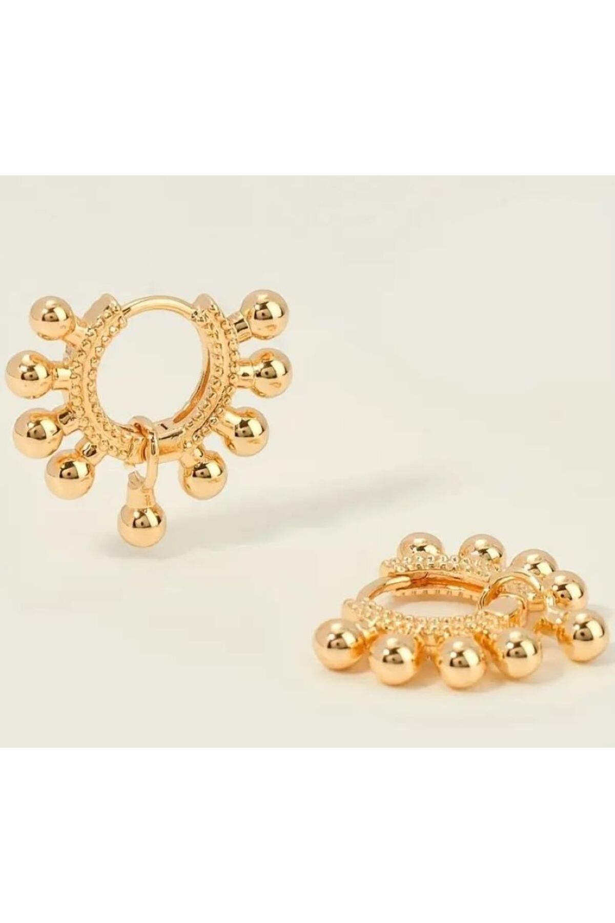 18K Altın Kaplama  Unique Vintage Küpe