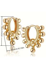 18K Altın Kaplama  Unique Vintage Küpe