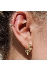 18K Altın Kaplama  Unique Vintage Küpe