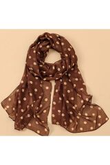 Bohem Şık, Puantiyeli, Güneş, Rüzgar Geçirmez, Çift Taraf Baskılı, Ithal Şal Eşarp 50x150