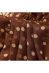 Bohem Şık, Puantiyeli, Güneş, Rüzgar Geçirmez, Çift Taraf Baskılı, Ithal Şal Eşarp 50x150