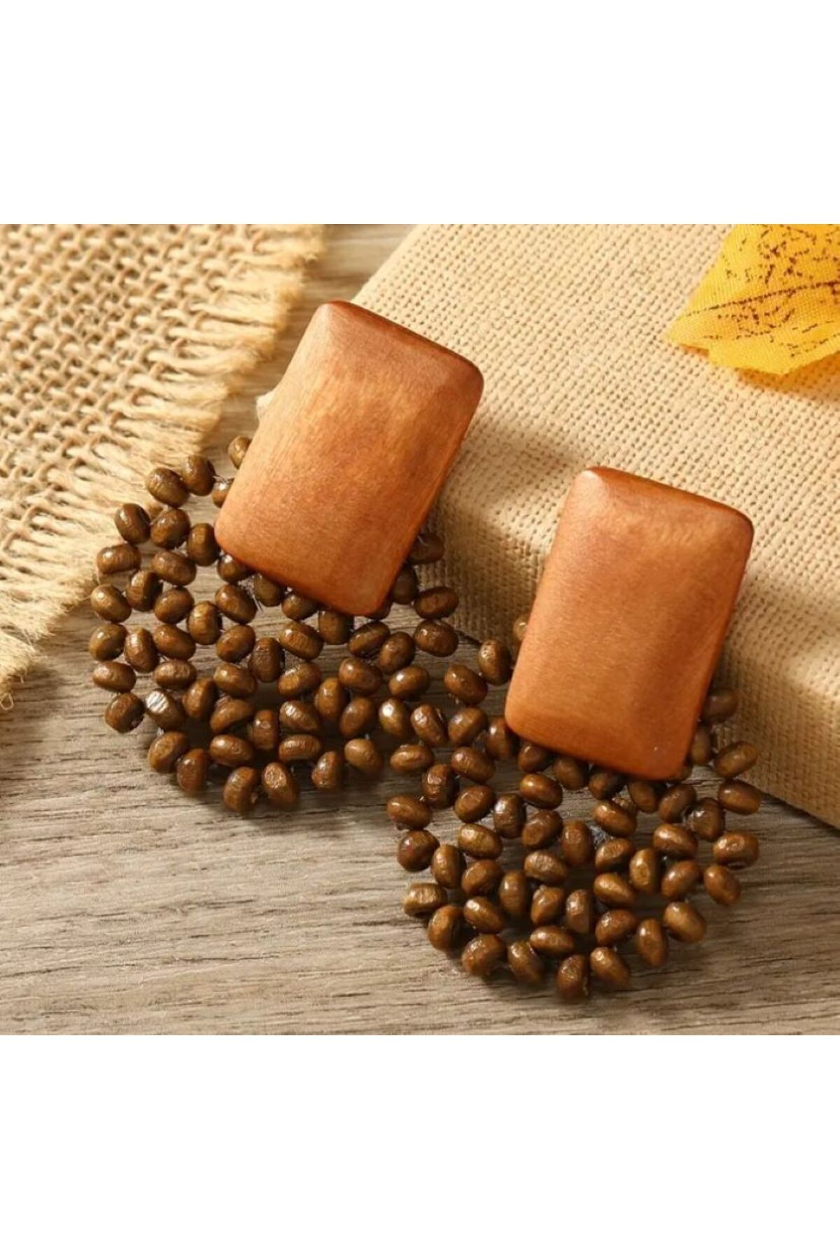 Vintage, Yuvarlak Boncuk İşlemeli, Kulak İğnesi Paslanmaz Çelik, Günlük, Plaj partisi, Yaz akşamları