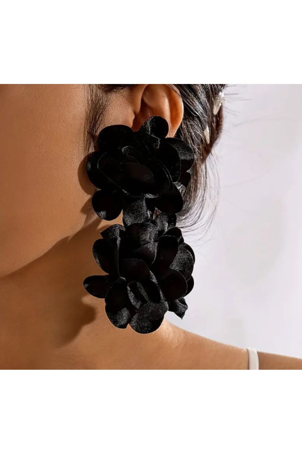 Siyah Gothic Çiçek Küpe, Günlük, Plaj partisi, Yaz akşamları