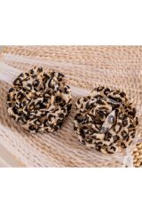 Abartı Leopar Küpe