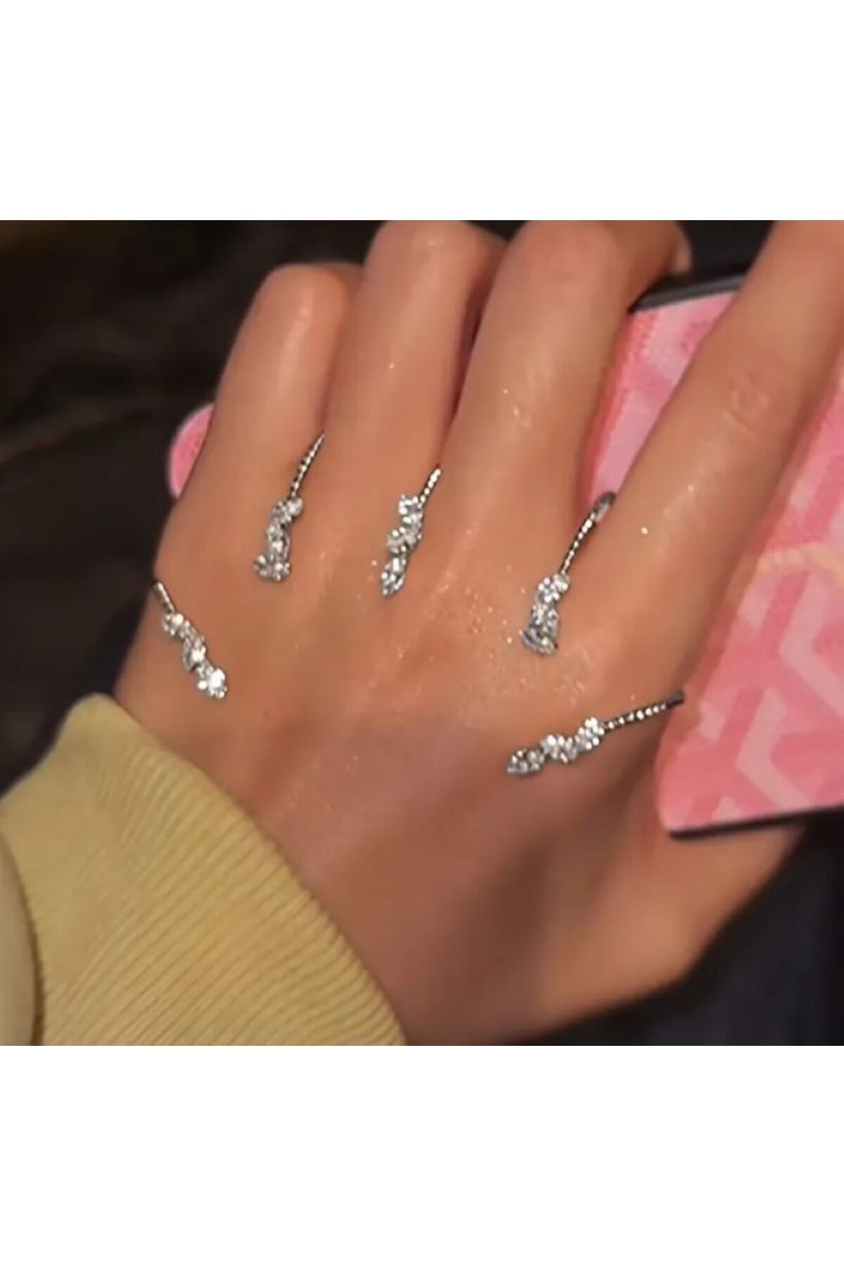 Zarif Zirkon El Aksesuarı, El İçi Bilezik