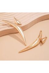 Elegant Sivri Köşe Küpeler, Kulak Iğnesi Paslanmaz Çelik