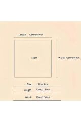 İskandinav Tarzı, Puantiyeli, Nefes Alabilen, Güneş Korumalı Çift Taraflı Şal, Fular 70cmx70cm