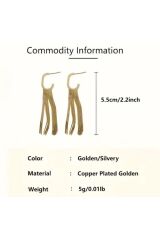 18 Ayar Altın Kaplama, Işıltılı Küpe