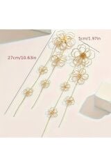 Geometrik Çiçek Temalı, Göz Alıcı Küpe