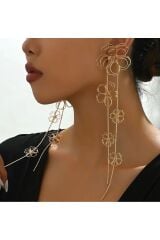 Geometrik Çiçek Temalı, Göz Alıcı Küpe