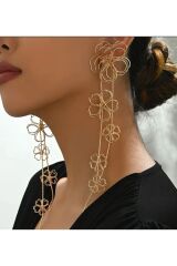 Geometrik Çiçek Temalı, Göz Alıcı Küpe