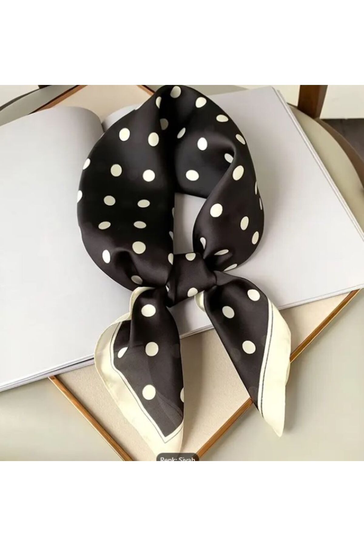 Puantiyeli, Dekoratif, Güneş, Rüzgar Geçirmez, Çift Taraf Baskılı, Şal, Fular, Eşarp 70x70