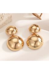 18 K Altın Kaplama, Büyük Bombelii Küpe