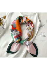 Karikatürize hayvan Desenli, Espirili Güneşten Koruyan, Rüzgar Geçirmez, Şal, Fular, Eşarp 70CMX70CM