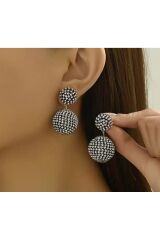 Parlak, Yapay Elmas, Top Küpe, Kulak İğnesi Paslanmaz Çelik