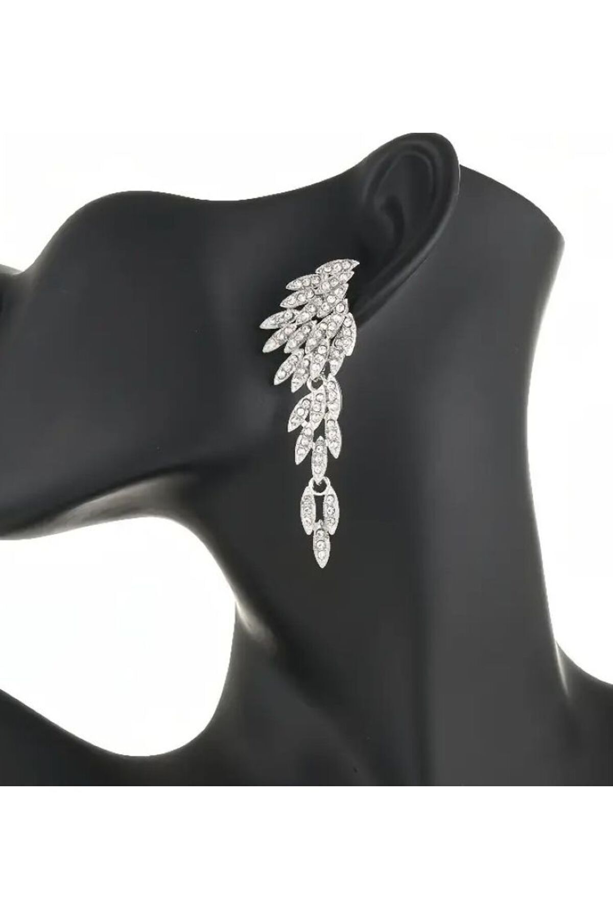 Platin Kaplama Yapay Elmas, Melek Kanadı Küpe