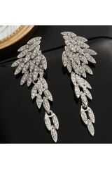 Platin Kaplama Yapay Elmas, Melek Kanadı Küpe