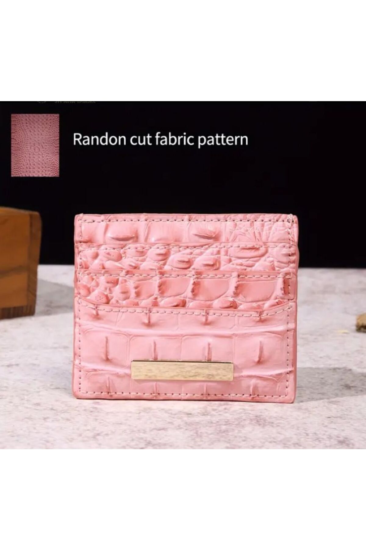 Vegan Deri Krokodil Kartlık