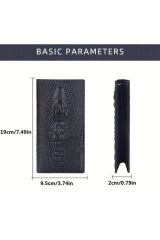 Krokodile temalı Vegan, Çok Bölmeli, Toparlayıcı, Hediyelik Erkek Cüzdanı