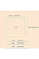 Çok Renkli, Güneşten Koruyan, Rüzgar Geçirmez, Çift Taraflı Kare, Şal, Fular, Eşarp 70cmx70cm