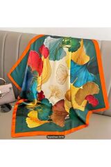 Çok Renkli, Güneşten Koruyan, Rüzgar Geçirmez, Çift Taraflı Kare, Şal, Fular, Eşarp 70cmx70cm