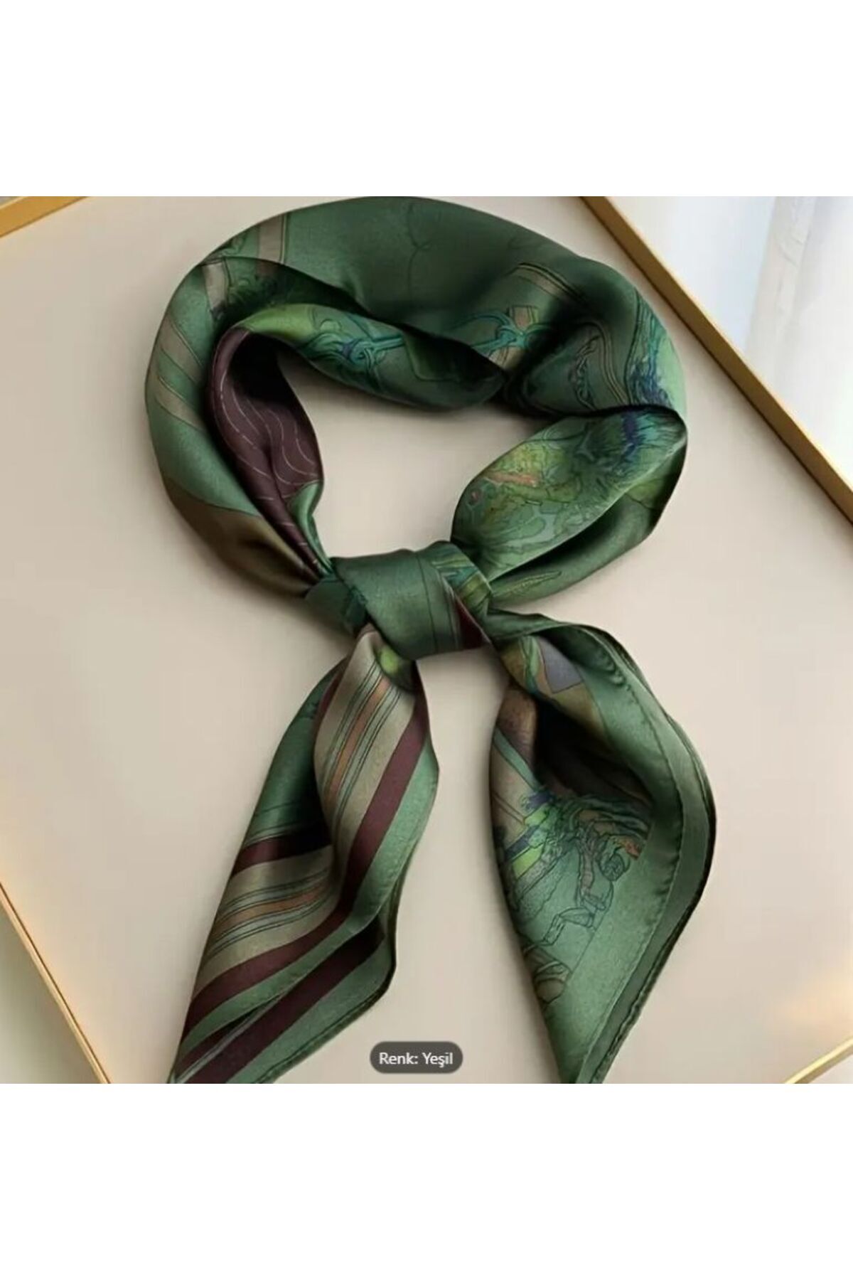 Çizgili, Çift Taraflı, Güneşten Koruyan, Rüzgar Geçirmez, Şal, Fular, Eşarp 70cmx70cm