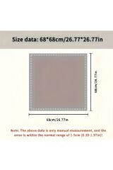 Mavi Kahve, Yumuşak, Güneş, Rüzgar Geçirmez, Çift Taraf Baskılı, Şal, Fular, Eşarp 70x70