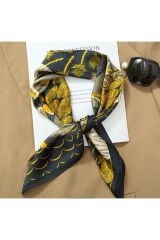 Boho, Pelikan Desenli, Güneş, Rüzgar Geçirmez, Çift Taraf Baskılı, Şal, Fular, Eşarp 70x70