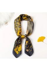 Boho, Pelikan Desenli, Güneş, Rüzgar Geçirmez, Çift Taraf Baskılı, Şal, Fular, Eşarp 70x70