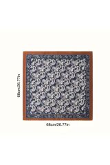 Vintage, Güneş, Rüzgar Geçirmez, Çift Taraf Baskılı, Şal, Fular, Eşarp 70x70