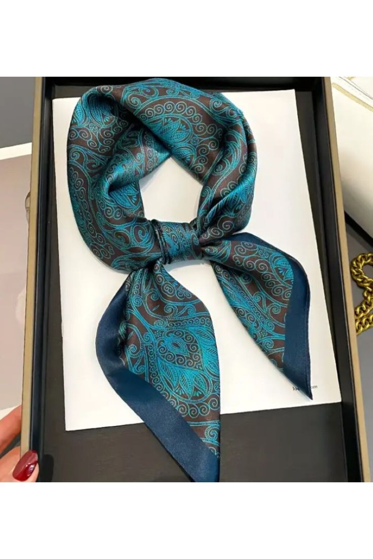 Zarif Desenli, Güneş, Rüzgar Geçirmez, Çift Taraf Baskılı, Şal, Fular, Eşarp 70x70