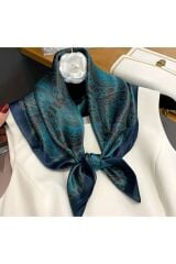 Zarif Desenli, Güneş, Rüzgar Geçirmez, Çift Taraf Baskılı, Şal, Fular, Eşarp 70x70