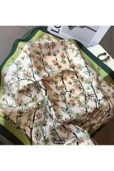 Çiçek, Kelebek Desenli, Güneş, Rüzgar Geçirmez, Çift Taraf Baskılı, Şal, Fular, Eşarp 70x70