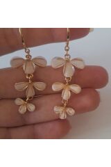 Çiçek Figürlü Dangle Bahar Küpeler