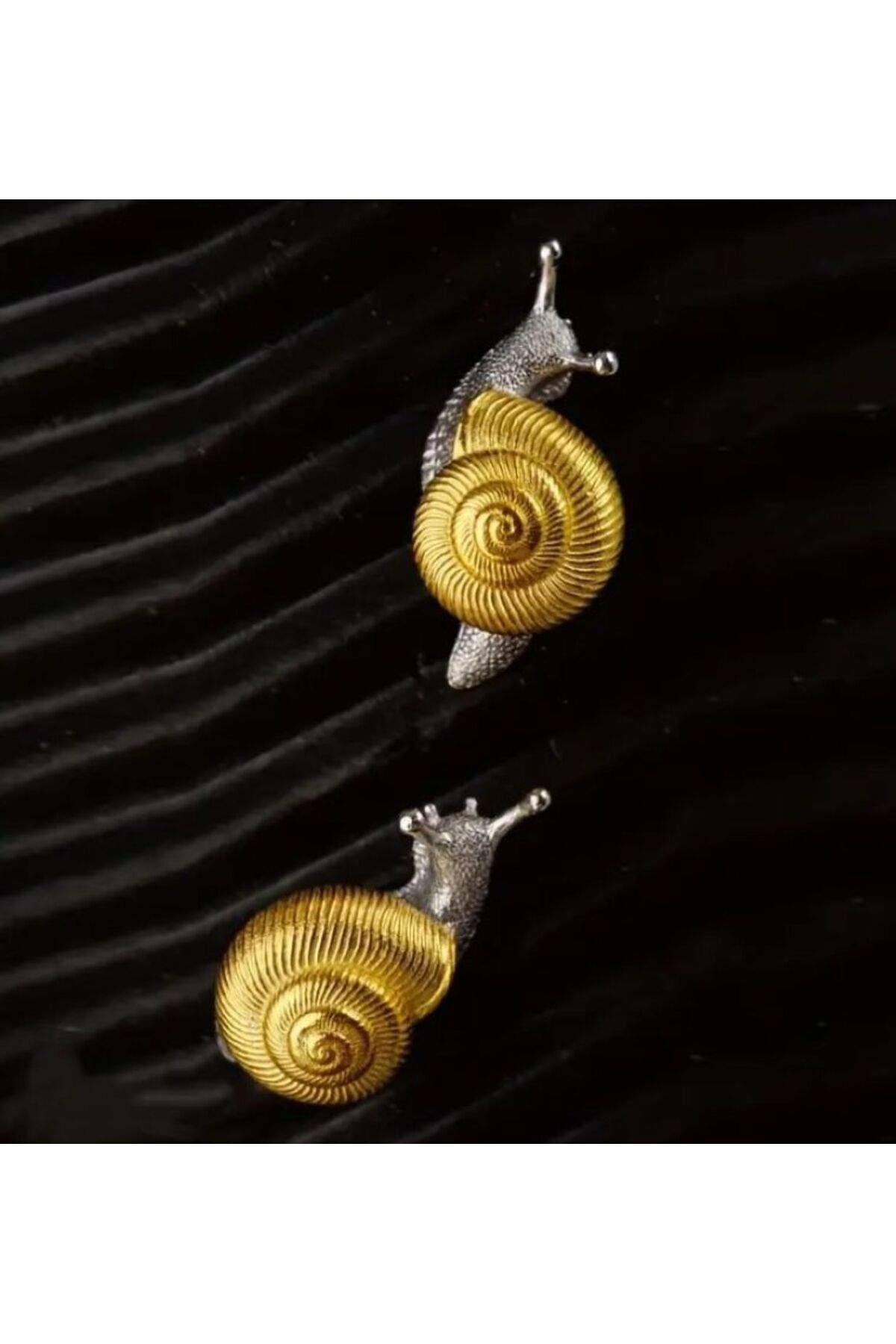 Altın Kaplama Minimalist Salyangoz Küpeler